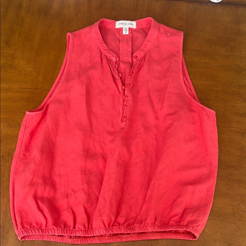 Anthropologie Cloth & Stone Placket Tank